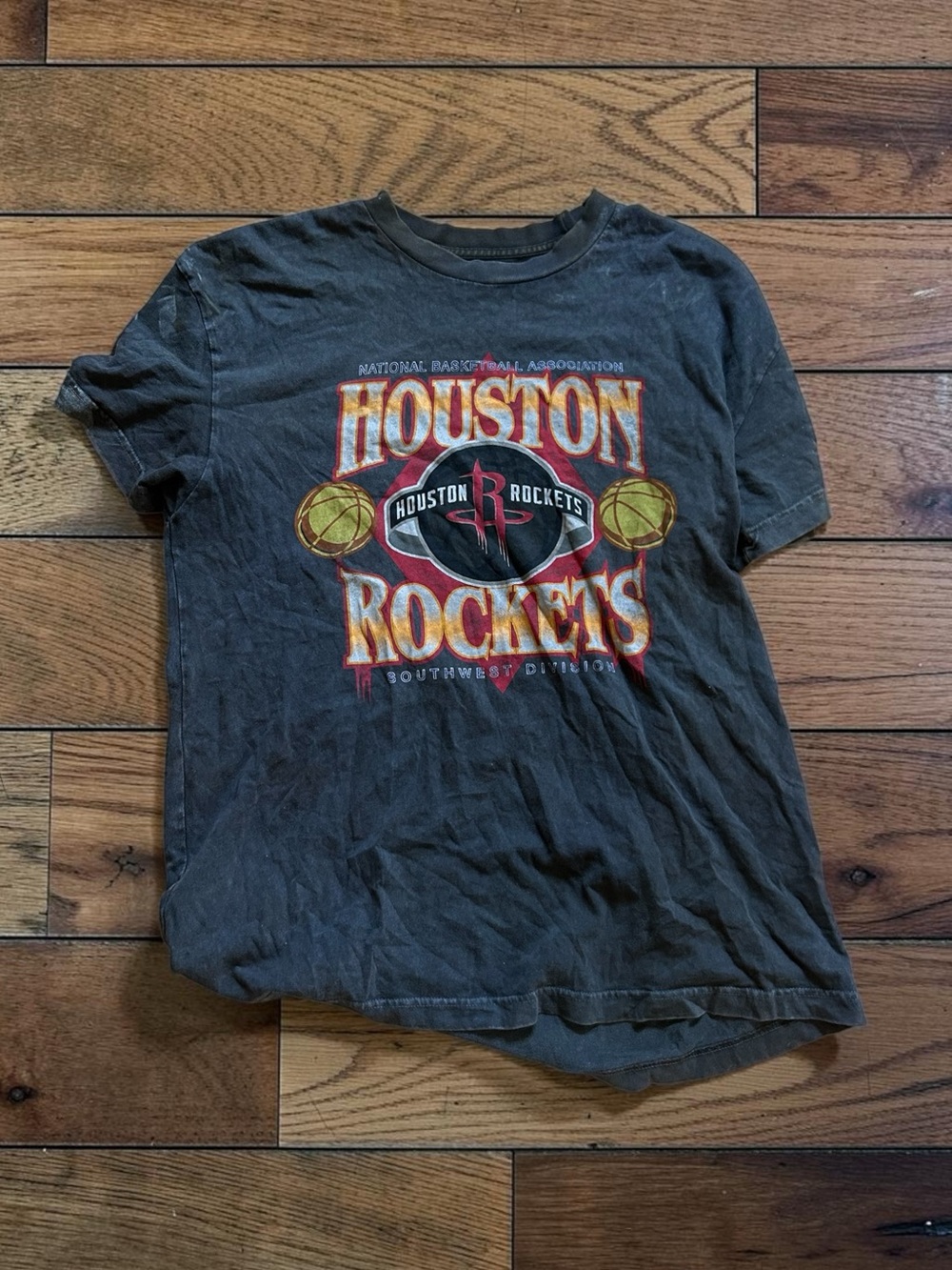 Abercrombie & Fitch NBA Houston Rockets Men’s Faded Graphic T Shirt Size XL - Picture 2 of 4